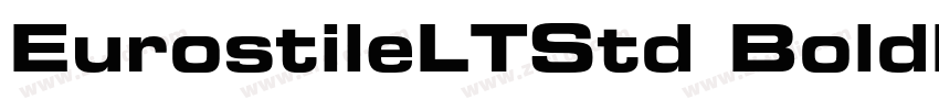 EurostileLTStd BoldE字体转换